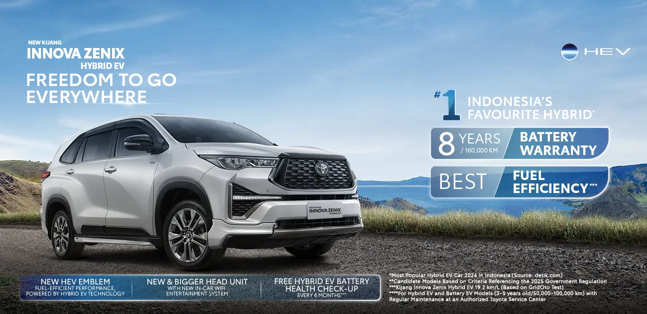 Banner All New Kijang Innova Zenix Hybrid EV Dealer Toyota Cianjur