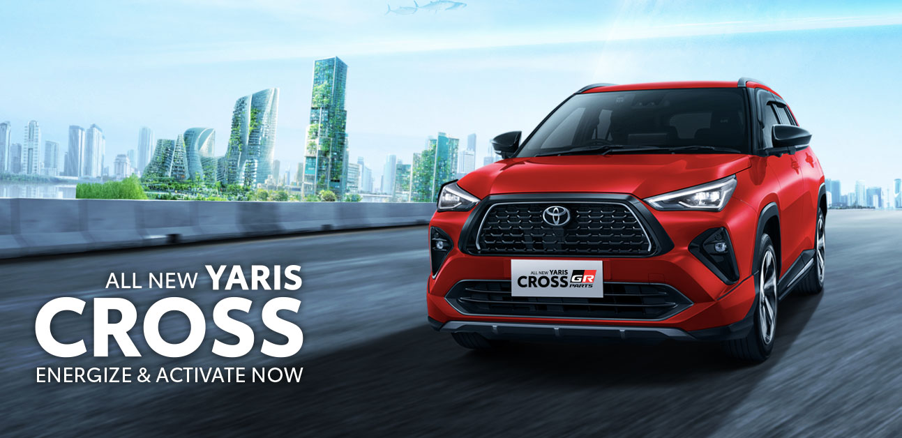 banner New Yaris Cross Dealer Toyota Cianjur